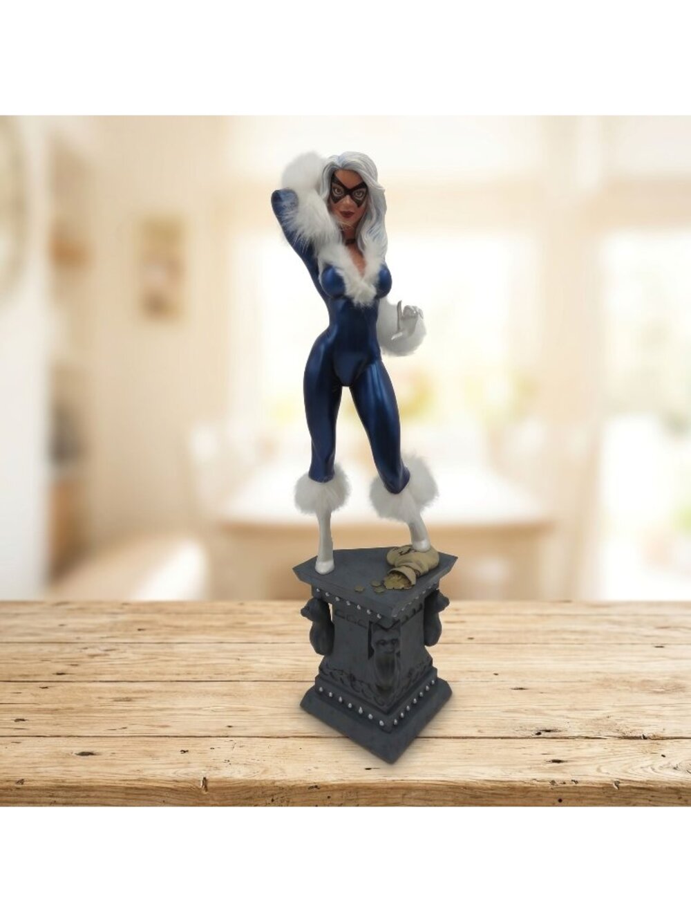 Marvel Retro Black Cat Statue Diamond Select 2004 15" Figurine 1087/3000 - Picture 1 of 16